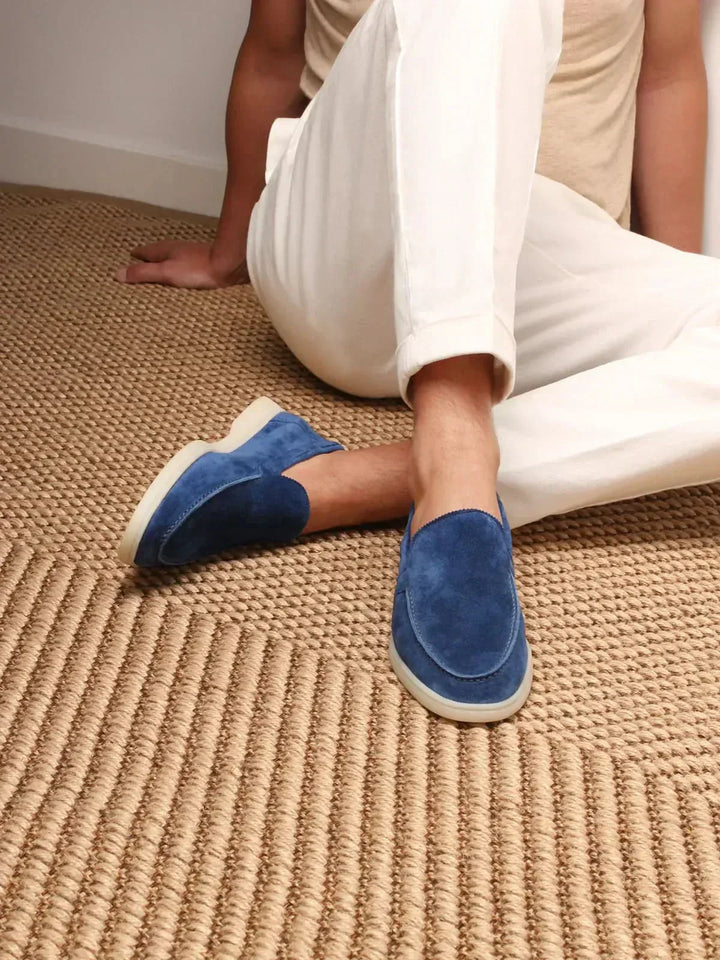 Michael Sydney men's loafers Berry Blue, front view