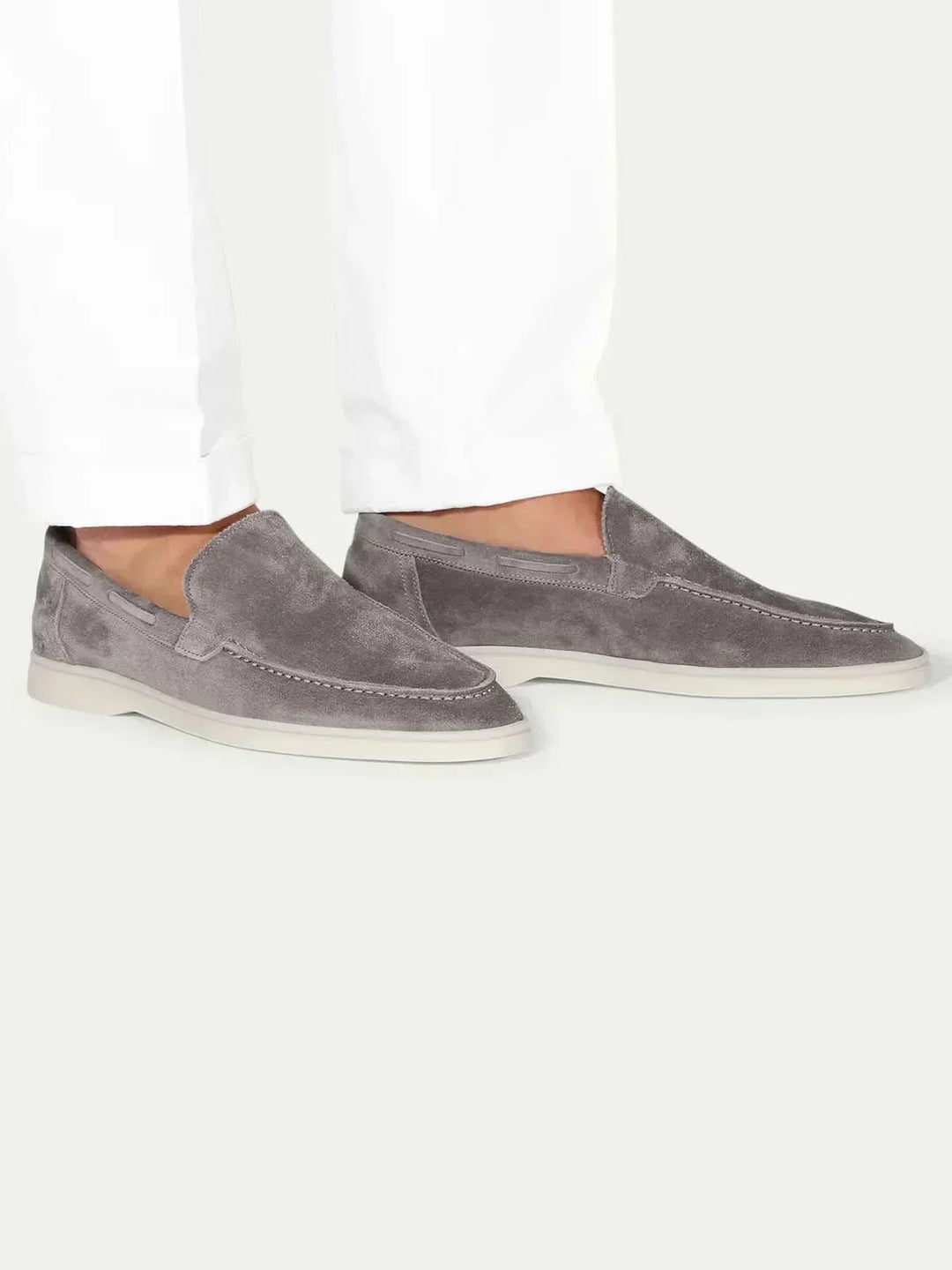 Michael Sydney men's loafers Grey, front view