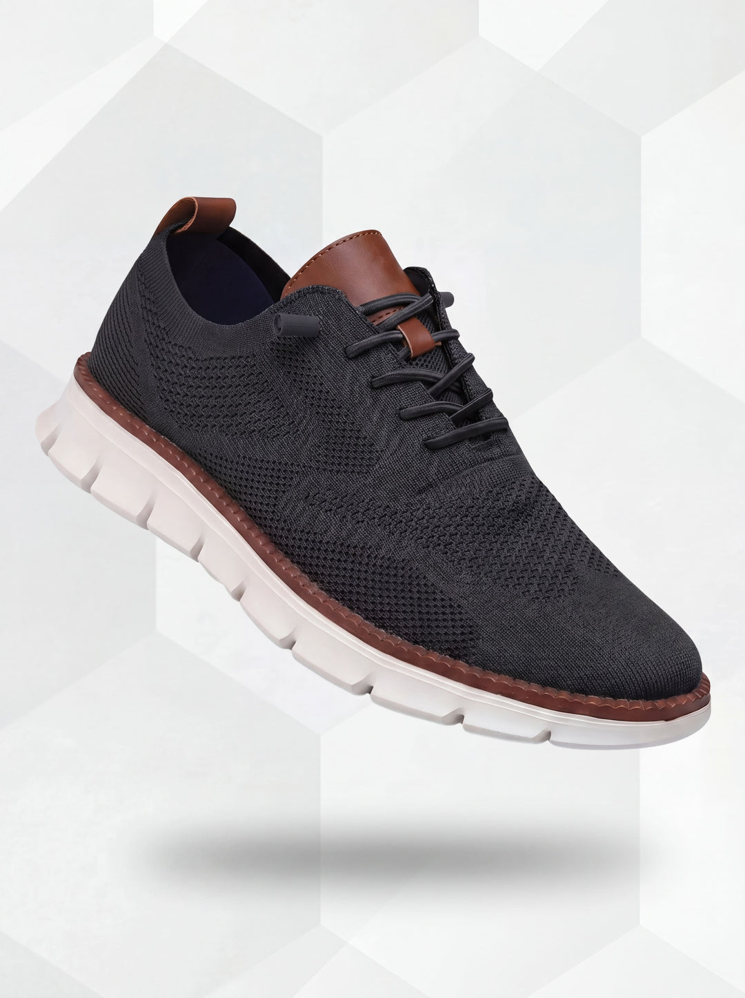 Michael Sydney men's sneakers Black/White, front view