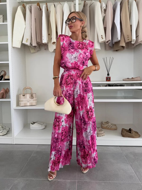 Helen™ | Pleated Wide-Leg Set