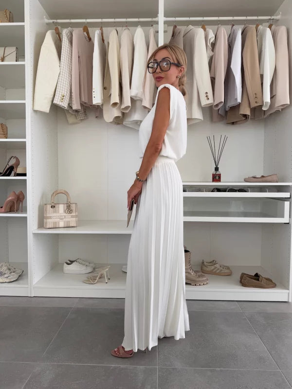 Helen™ | Pleated Wide-Leg Set