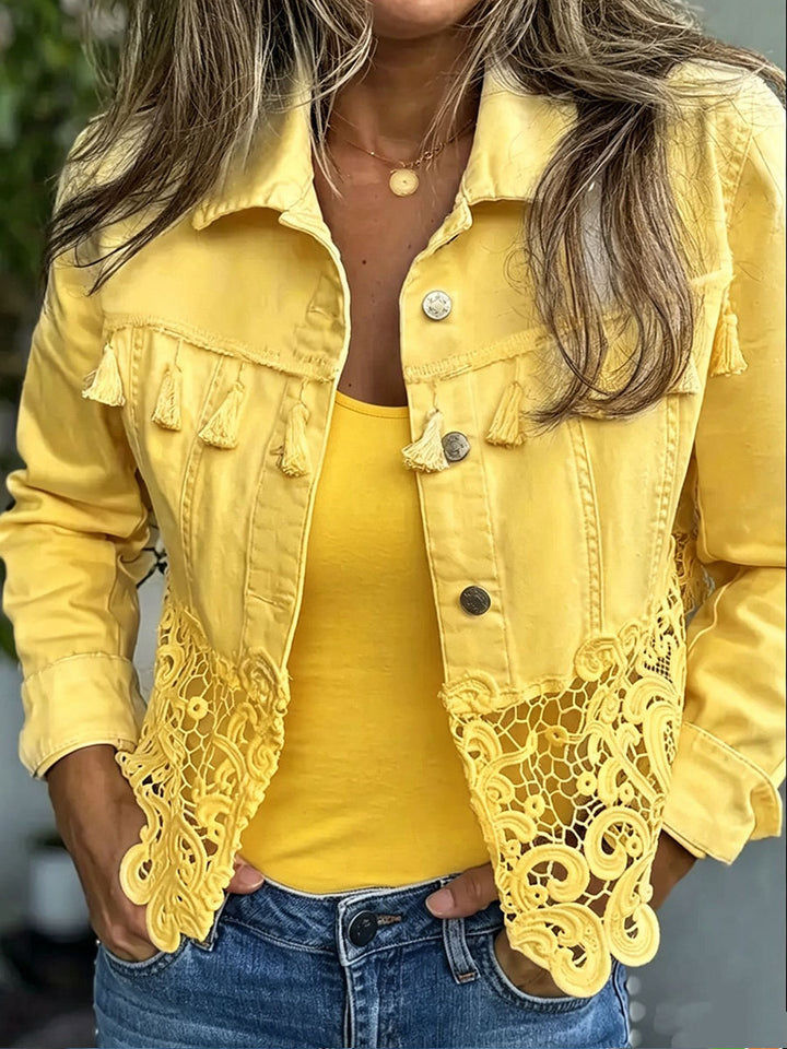 Kendra™ | Short Jacket with Openwork Hem