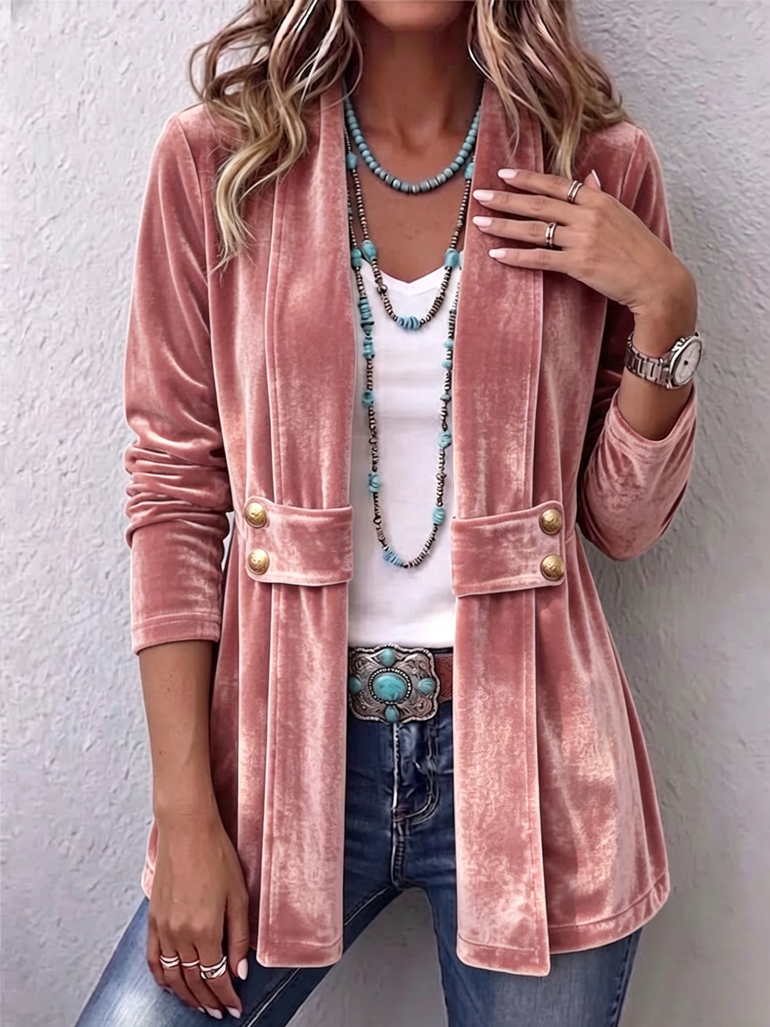 Annie™ | Open Blazer with Shimmer
