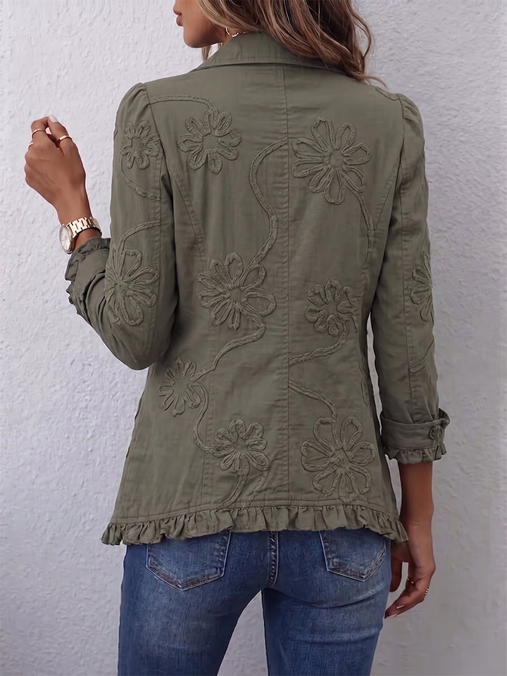 Beatrice™ | Blazer with Embroidered Blooms