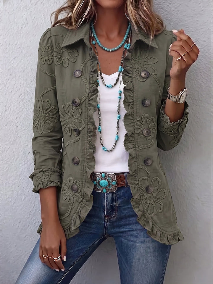 Beatrice™ | Blazer with Embroidered Blooms