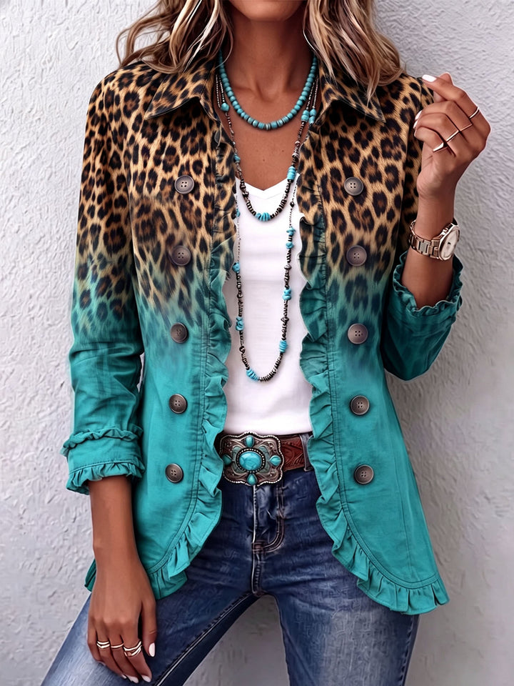 Bridget™ | Blazer in Leopard Fade