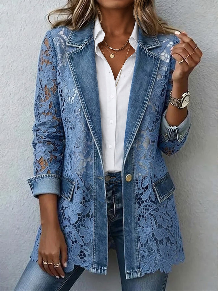 Daphne™ | Blazer with Openwork Blooms
