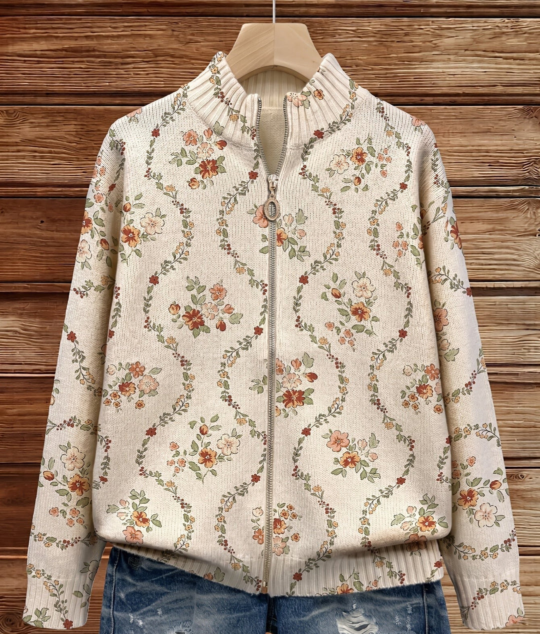 Noreen™ | Cardigan with Delicate Vines