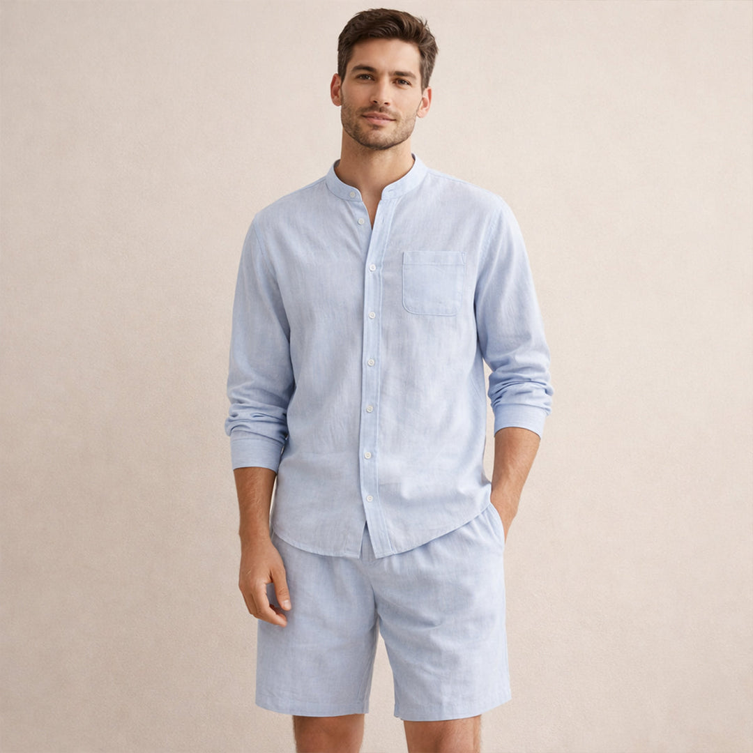 Michael Sydney men's summer set, front view