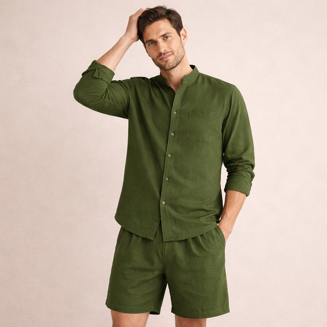 Michael Sydney men's summer set, front view