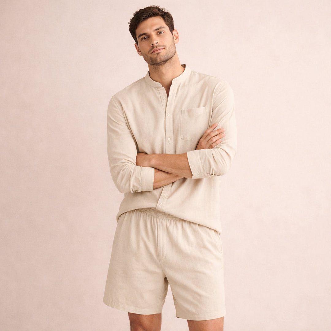 Michael Sydney men's summer set, front view