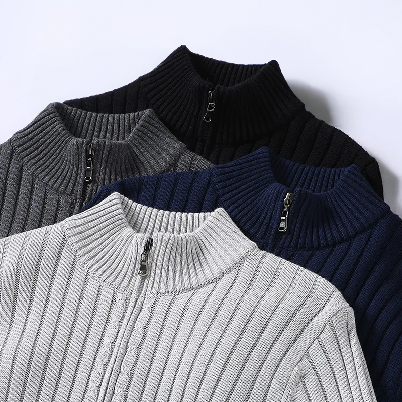 Michael Sydney men's Ribbed cardigan, front view