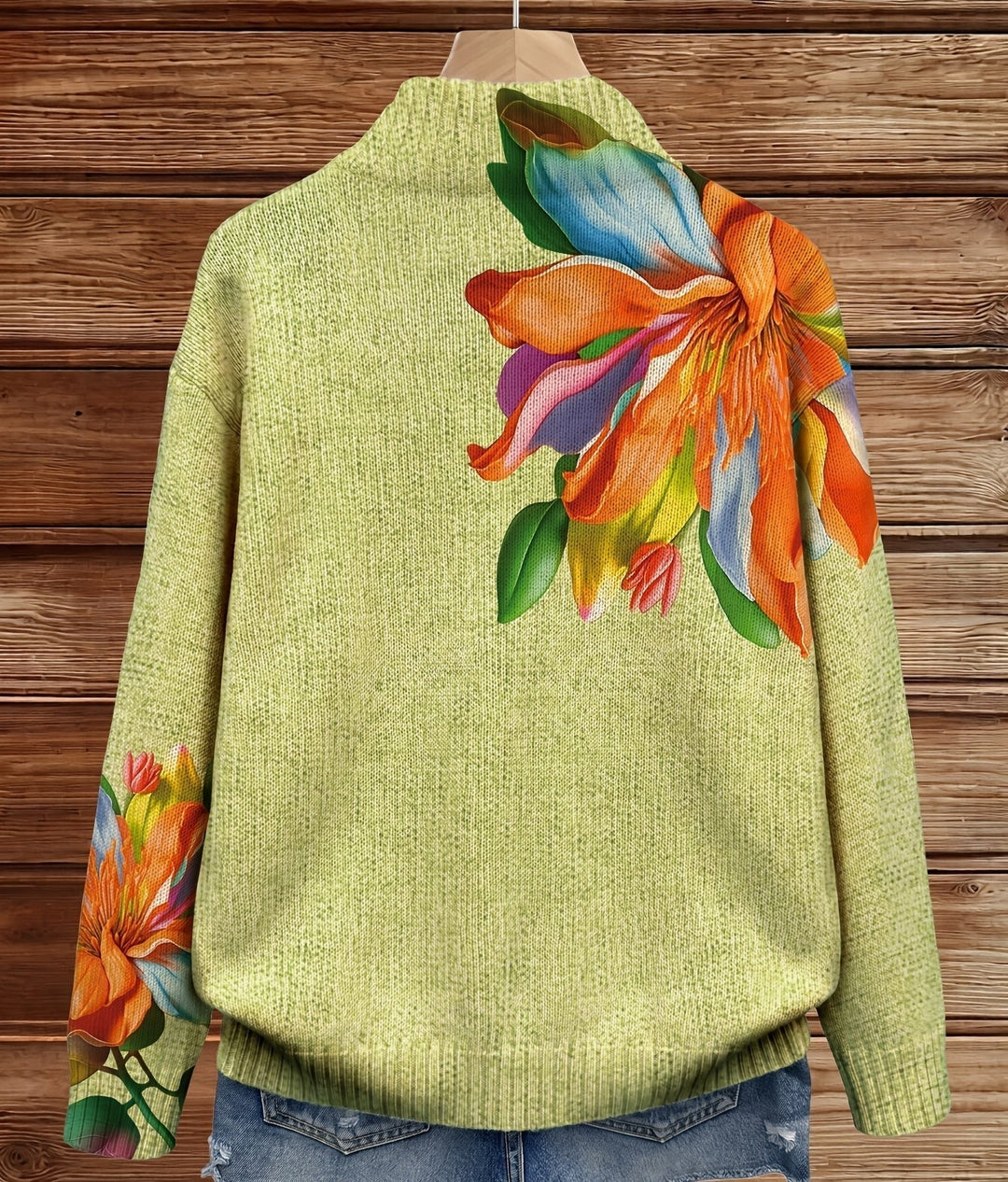 Belinda™ | Cardigan with Tropical Blooms