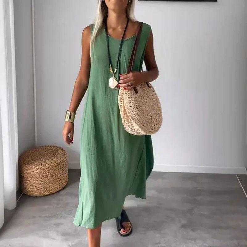 Denise™ | Sleeveless Pocket Maxi Dress