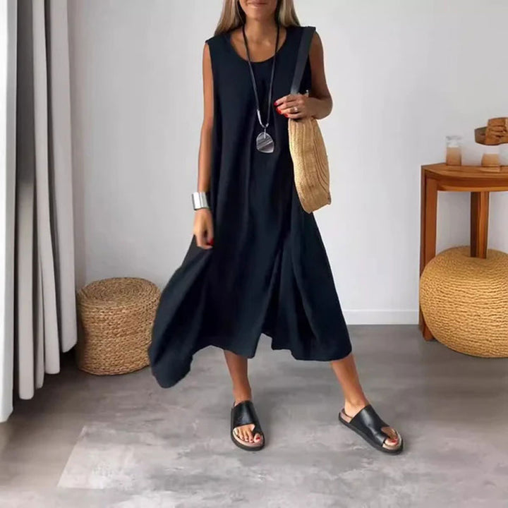 Denise™ | Sleeveless Pocket Maxi Dress