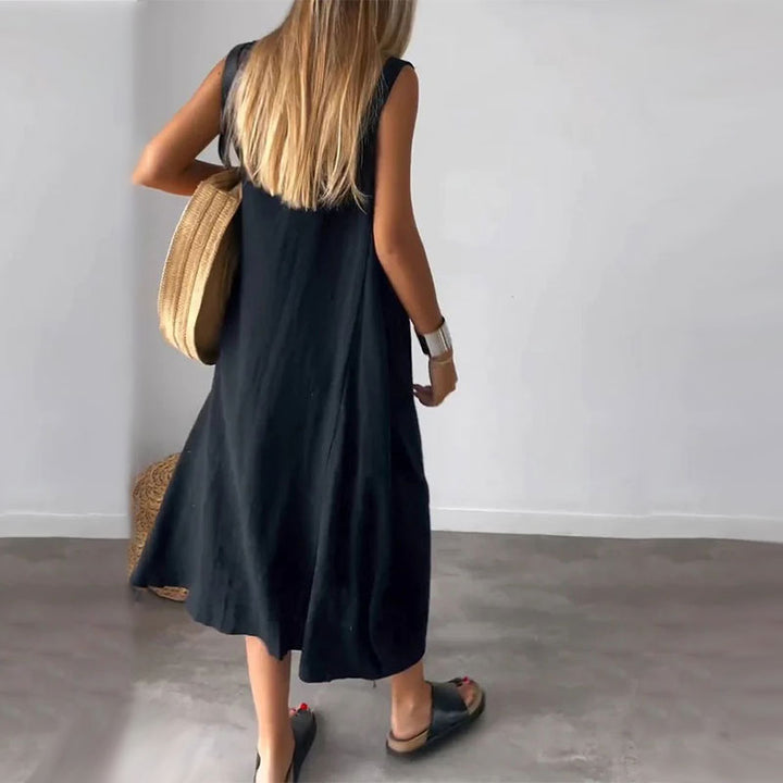Denise™ | Sleeveless Pocket Maxi Dress