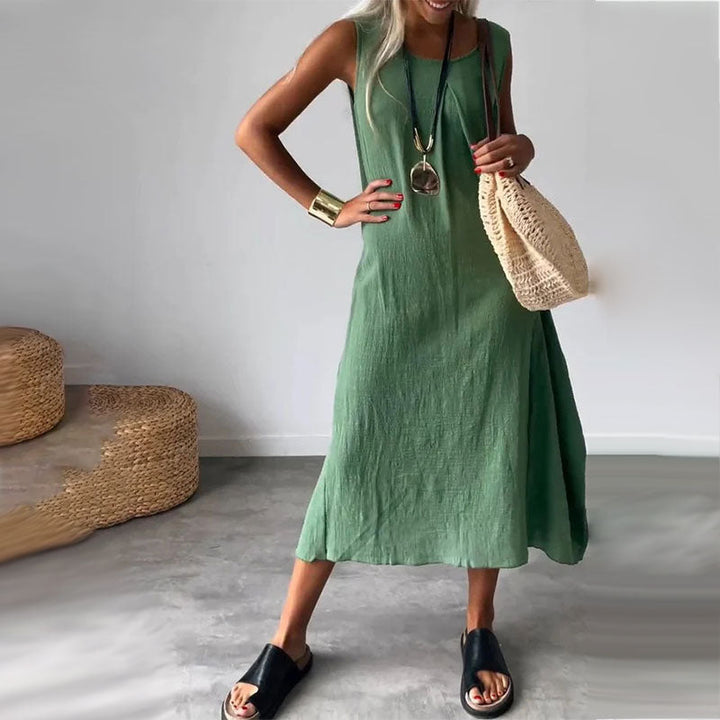 Denise™ | Sleeveless Pocket Maxi Dress
