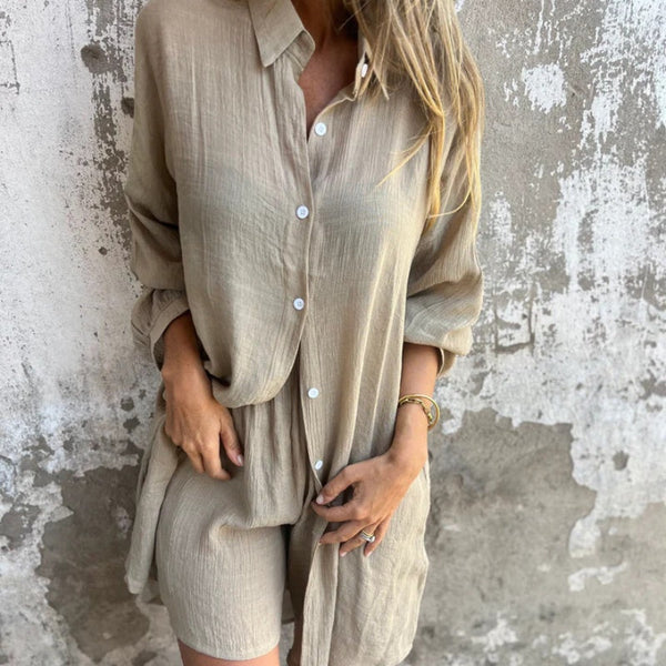 Jill™ | Relaxed Shirt & Shorts Set