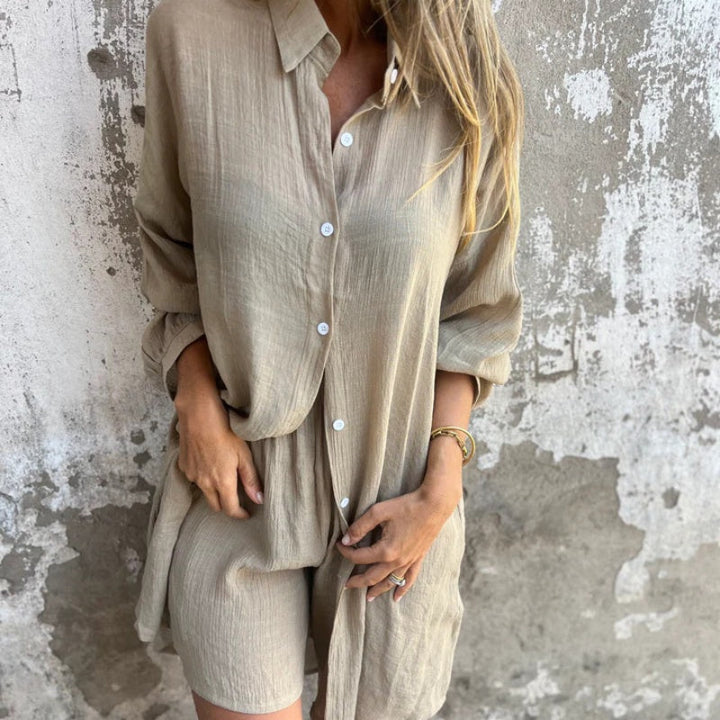 Jill™ | Relaxed Shirt & Shorts Set