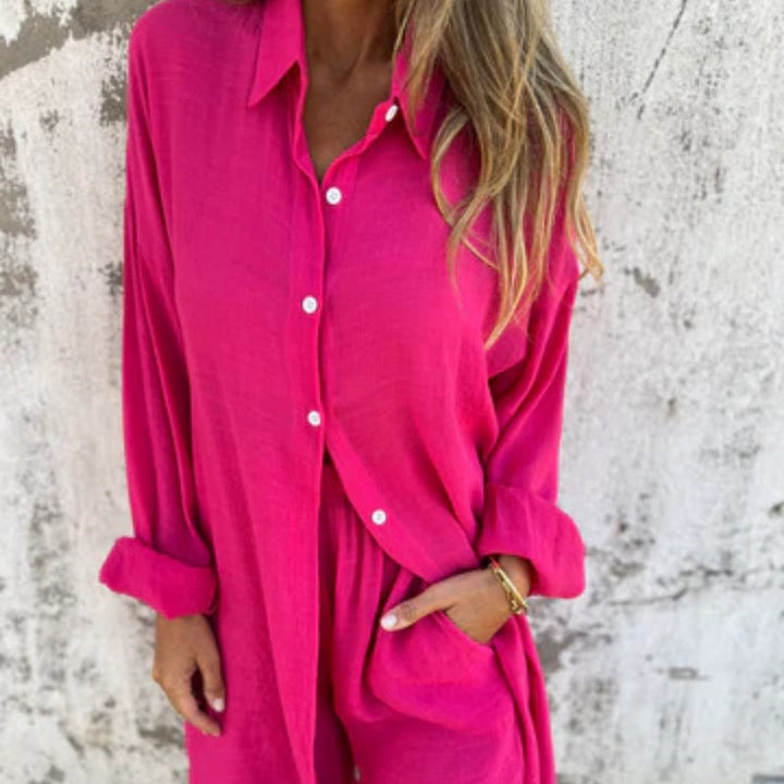 Jill™ | Relaxed Shirt & Shorts Set