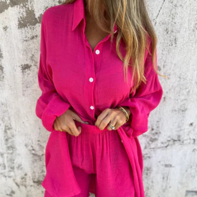 Jill™ | Relaxed Shirt & Shorts Set