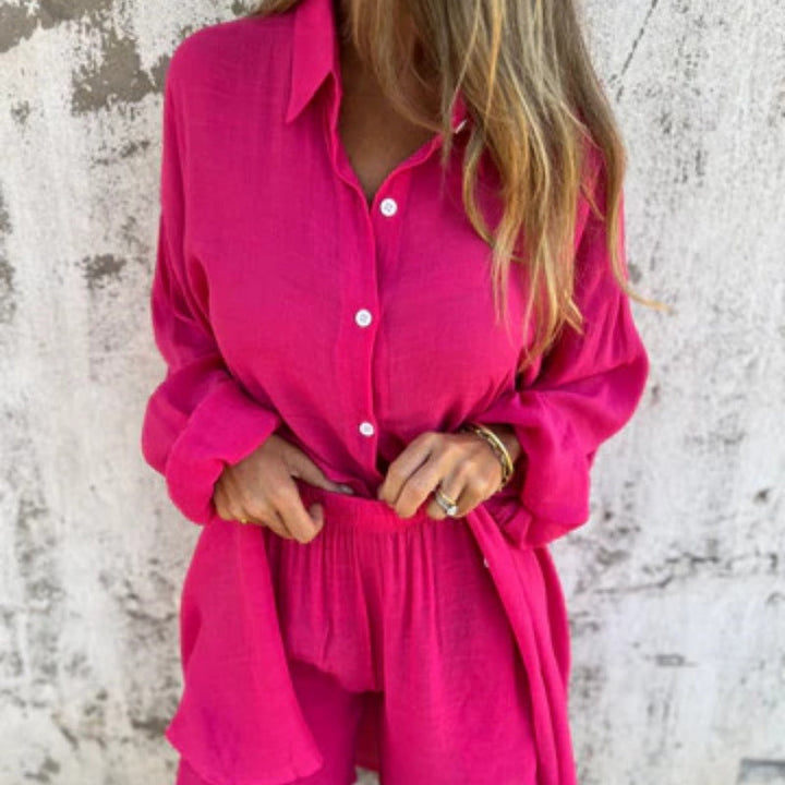 Jill™ | Relaxed Shirt & Shorts Set