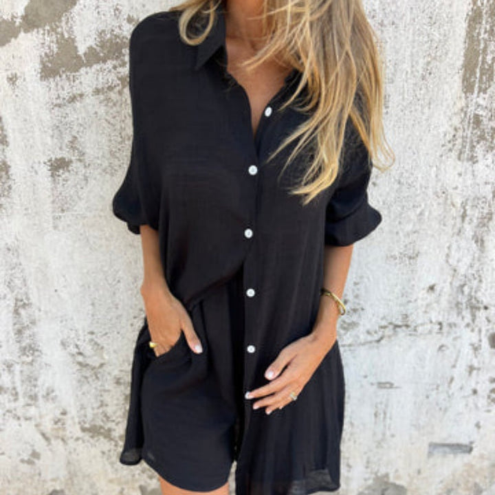 Jill™ | Relaxed Shirt & Shorts Set