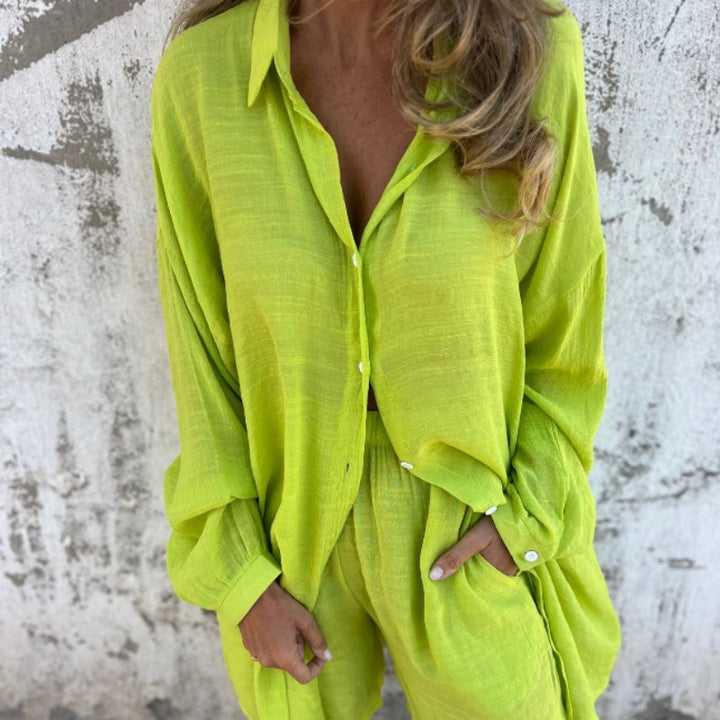 Jill™ | Relaxed Shirt & Shorts Set