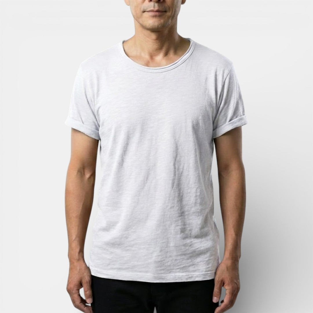 Michael Sydney men's basic crew neck t-shirt, front view