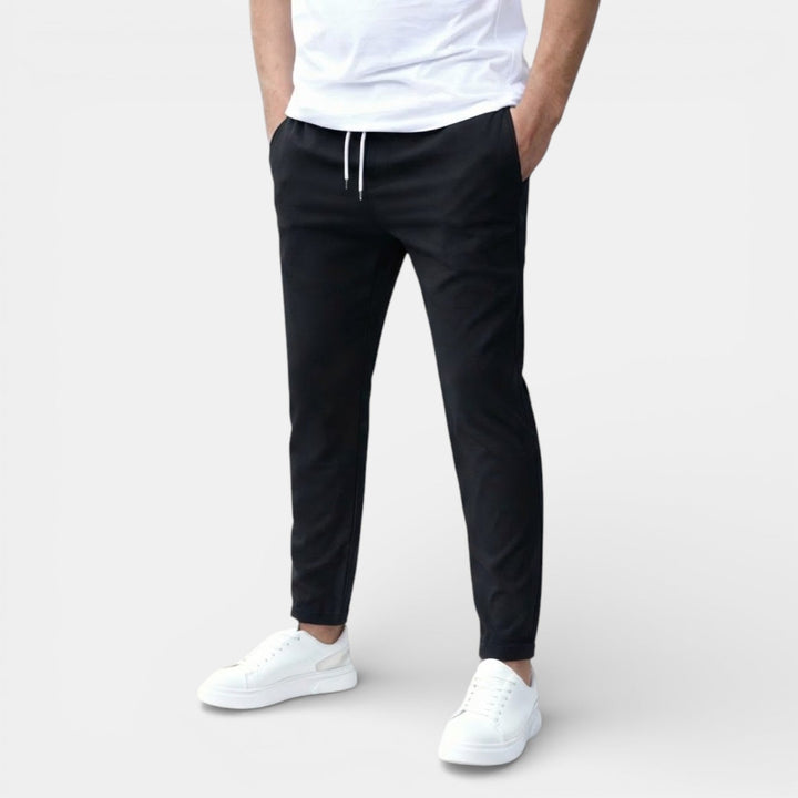 Michael Sydney men's drawstring pants, front view