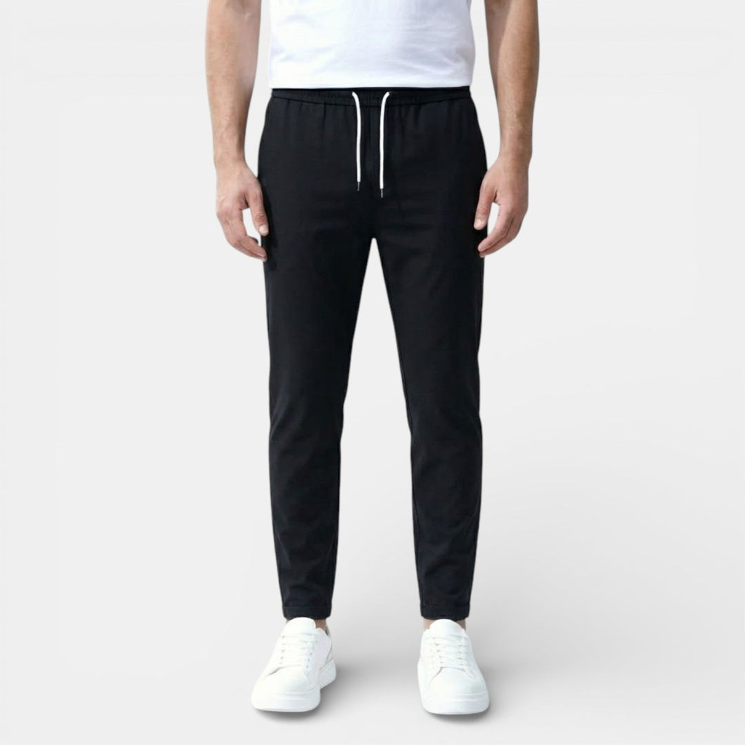 Michael Sydney men's drawstring pants, front view