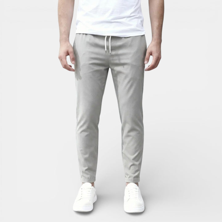 Michael Sydney men's drawstring pants, front view
