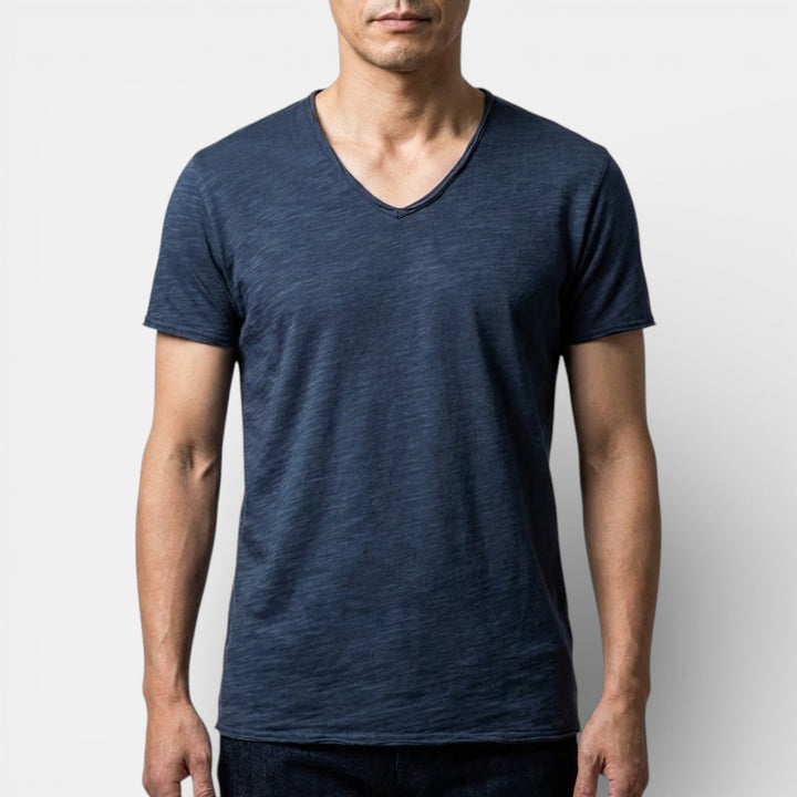 Michael Sydney men's two-pack v-neck t-shirt, front view