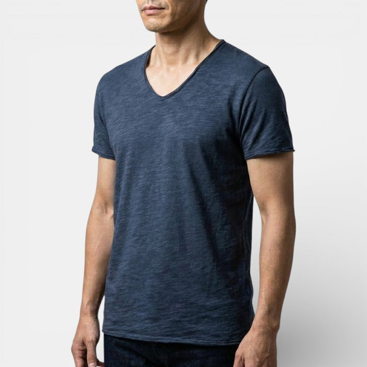 Michael Sydney men's two-pack v-neck t-shirt, front view