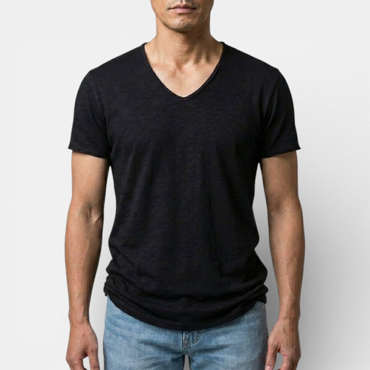 Michael Sydney men's two-pack v-neck t-shirt, front view