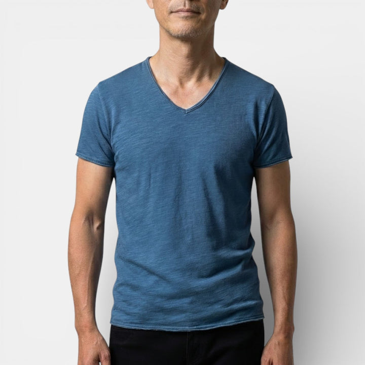 Michael Sydney men's two-pack v-neck t-shirt, front view