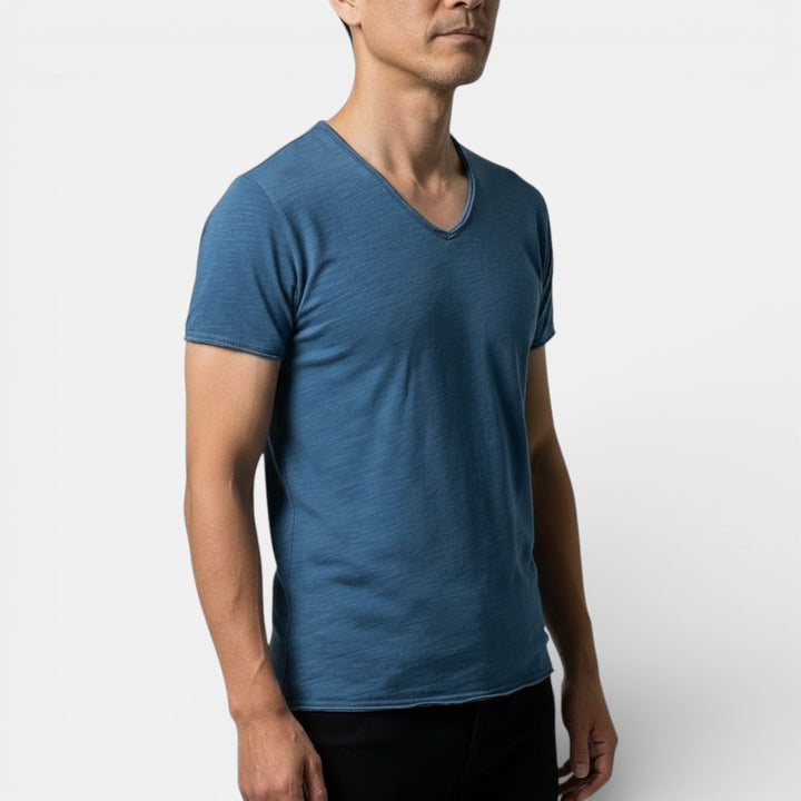 Michael Sydney men's two-pack v-neck t-shirt, front view