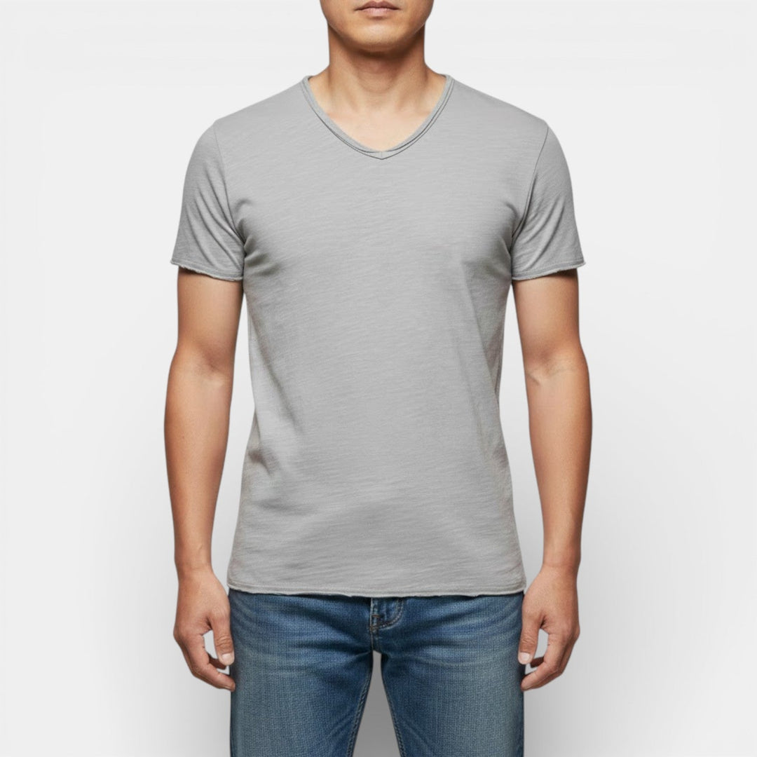 Michael Sydney men's two-pack v-neck t-shirt, front view