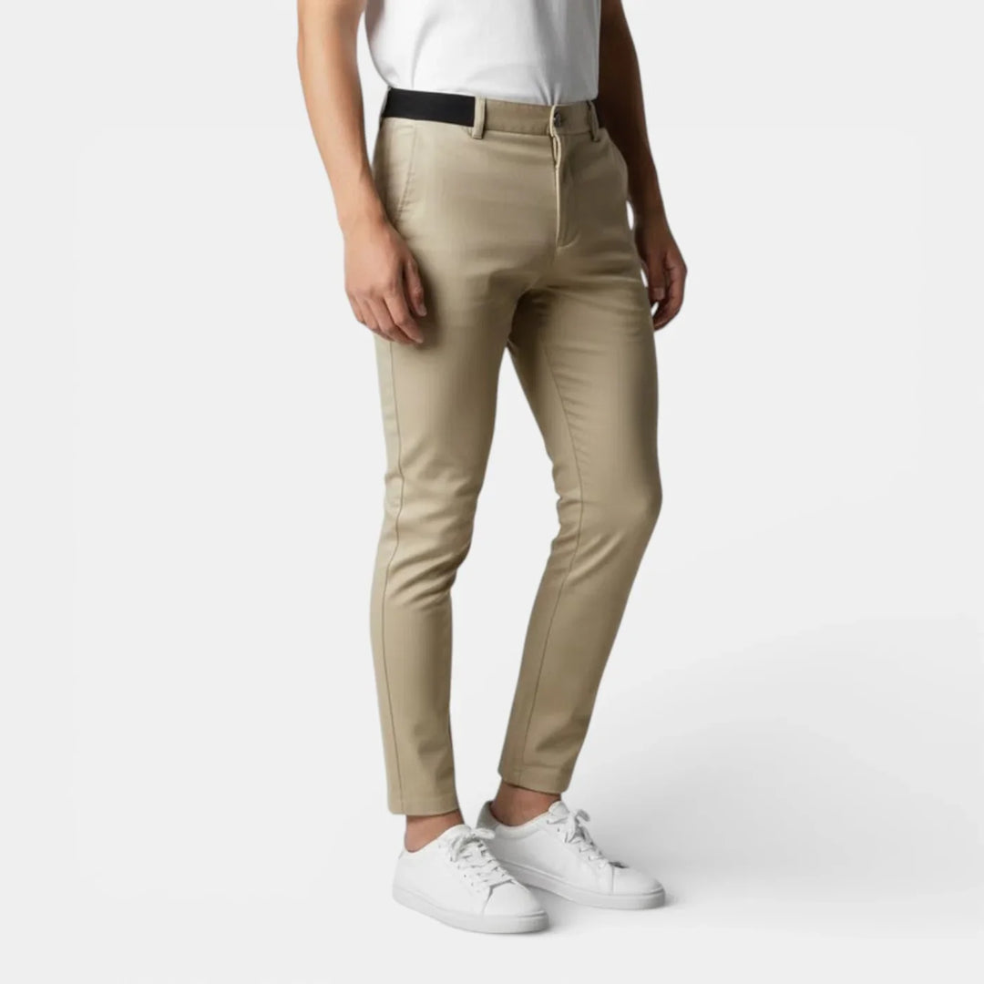 Michael Sydney men's stretch pants, front view