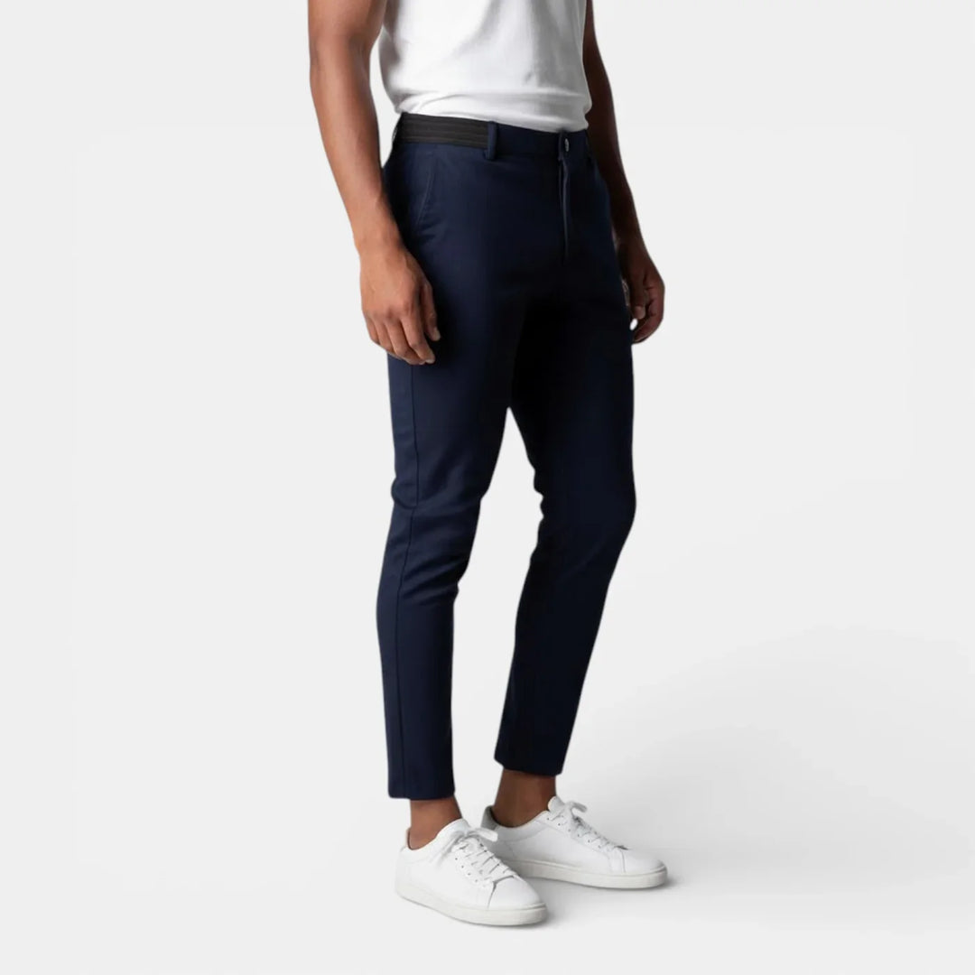 Michael Sydney men's stretch pants, front view