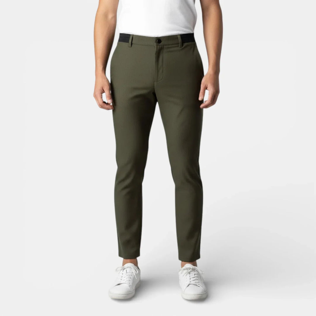 Michael Sydney men's stretch pants, front view
