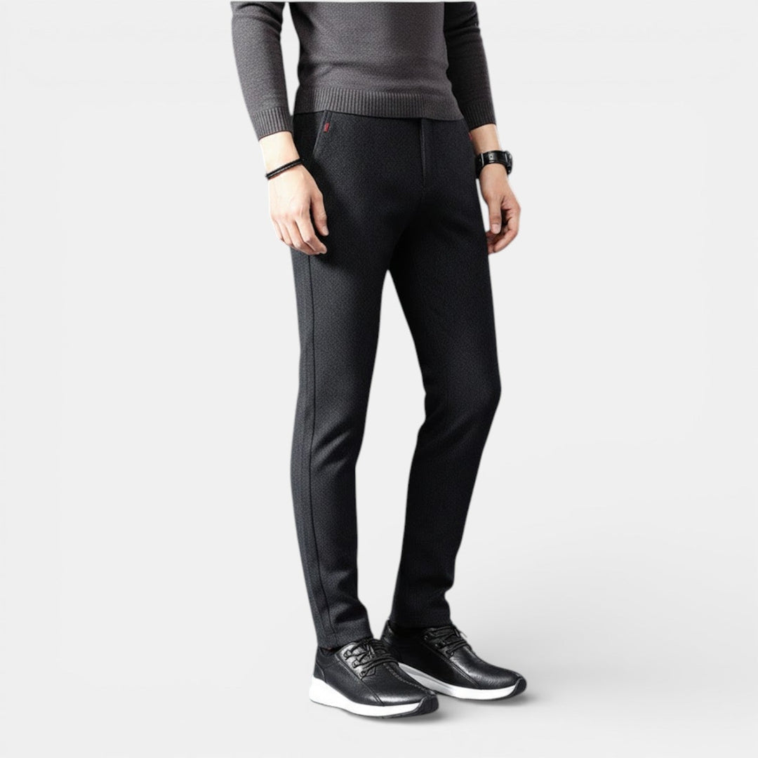 Michael Sydney men's slim tapered pants, front view