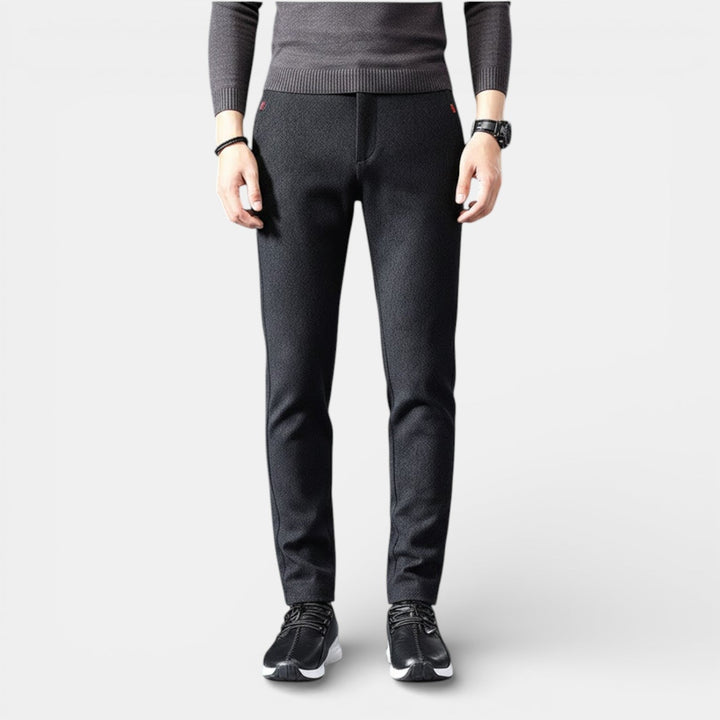 Michael Sydney men's slim tapered pants, front view