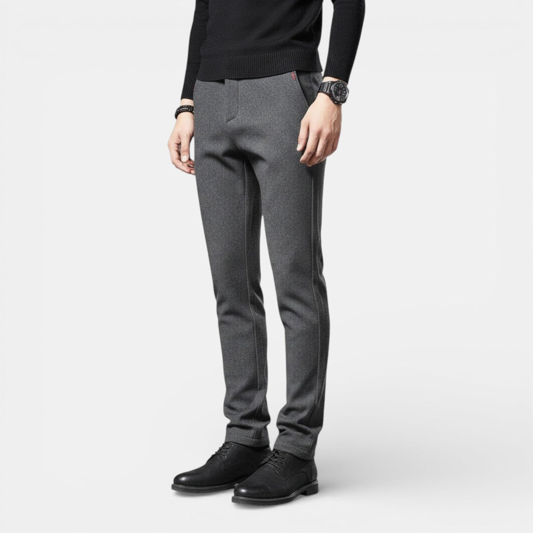 Michael Sydney men's slim tapered pants, front view