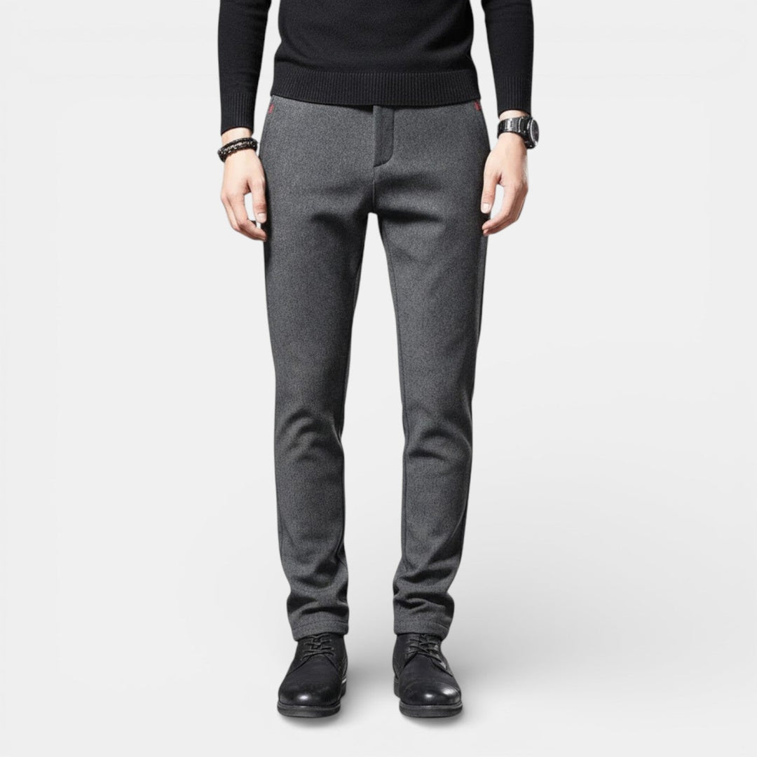 Michael Sydney men's slim tapered pants, front view