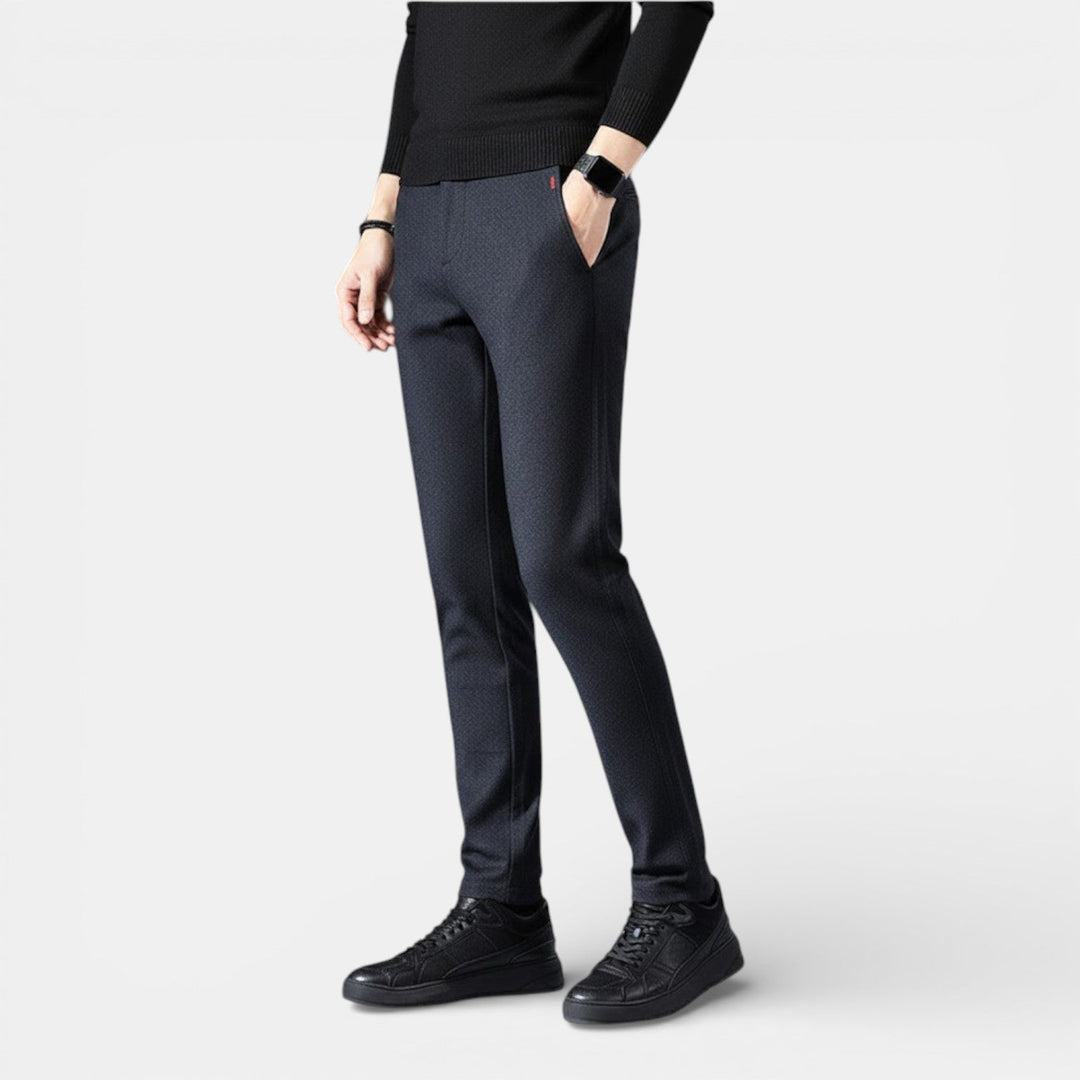 Michael Sydney men's slim tapered pants, front view