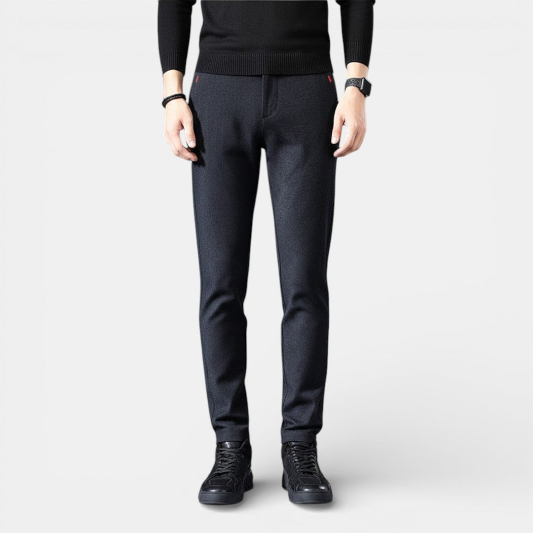 Michael Sydney men's slim tapered pants, front view