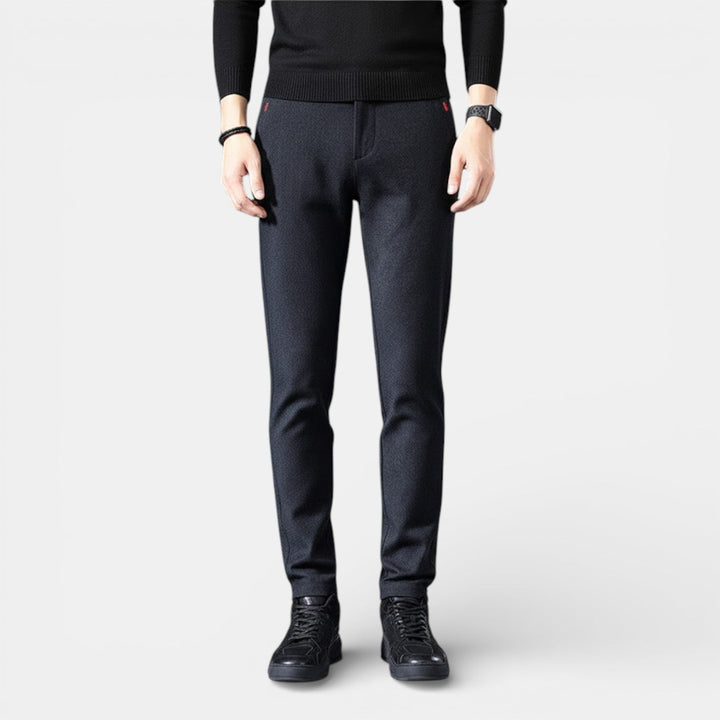 Michael Sydney men's slim tapered pants, front view