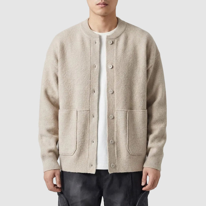 Michael Sydney men's cardigan, front view