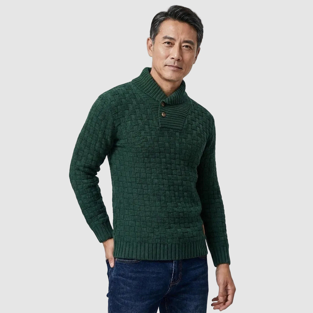 Michael Sydney men's Textured jumper, front view
